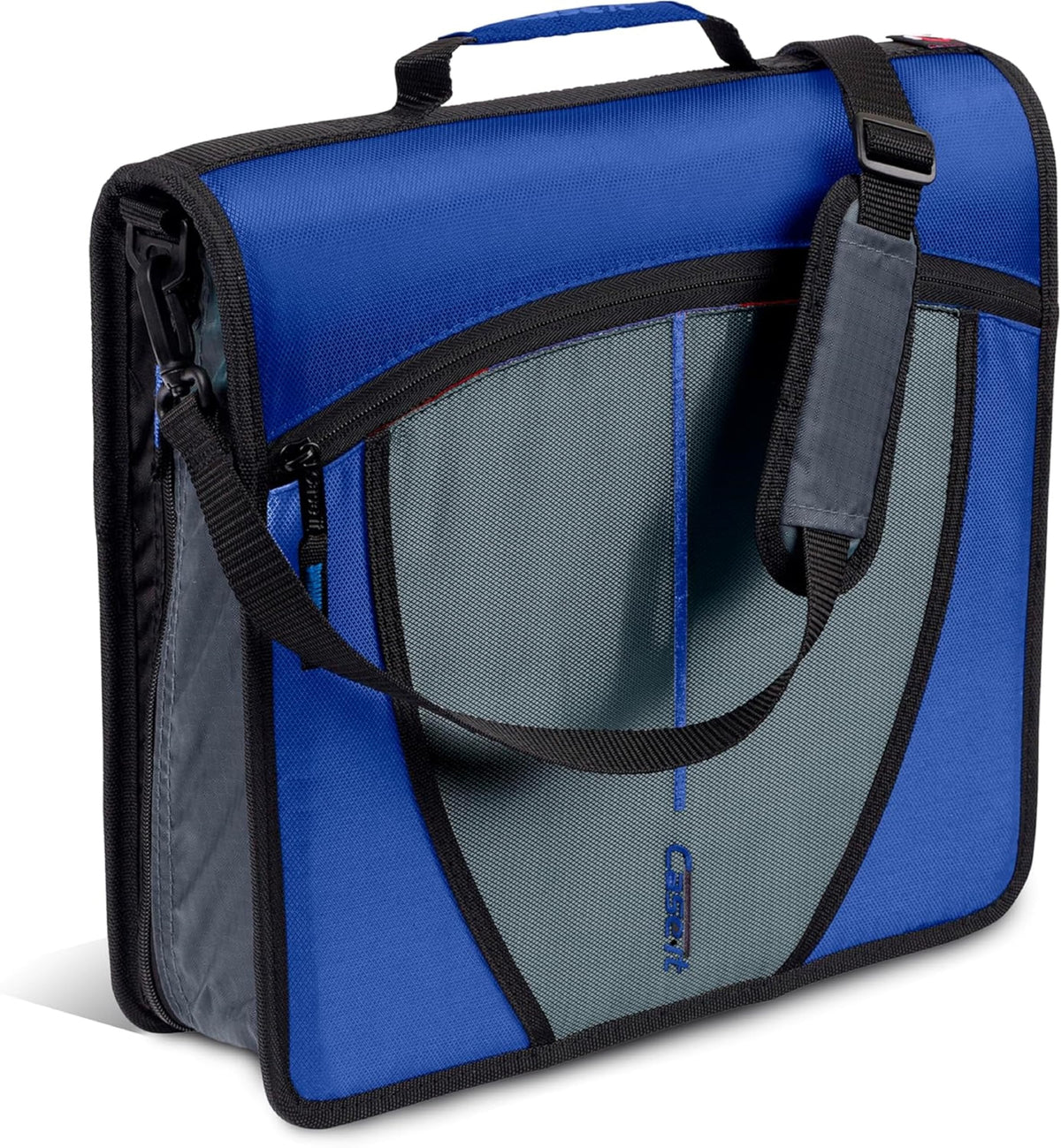 Case-it Mighty Zip Tab School Zipper Binder | 3-Inch O-Rings, 600-Sheet Capacity, 5-Subject