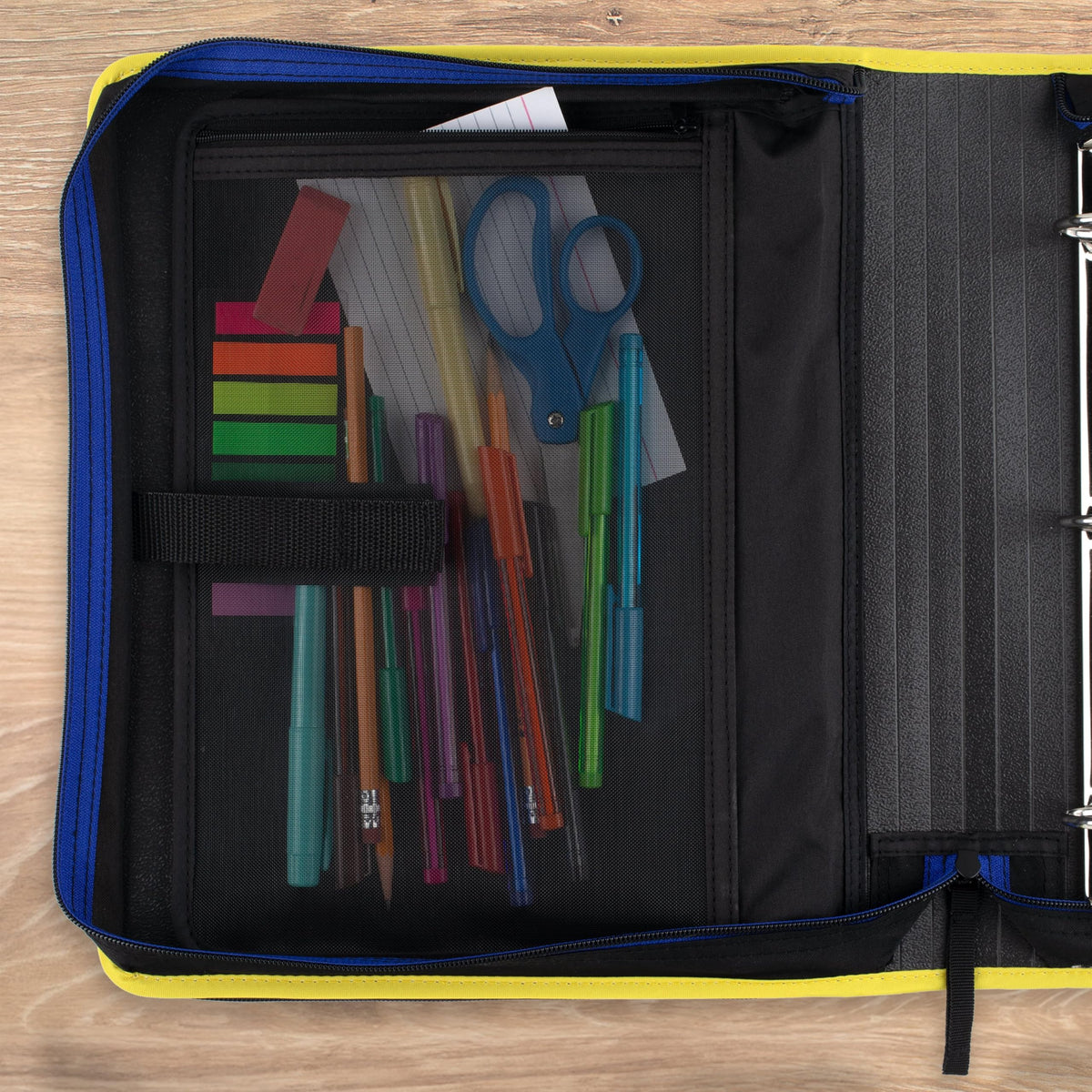 Five Star Zipper Binder 2 Inch O-Rings Case Organiser with Multi-Access and 5-Tab Expanding File