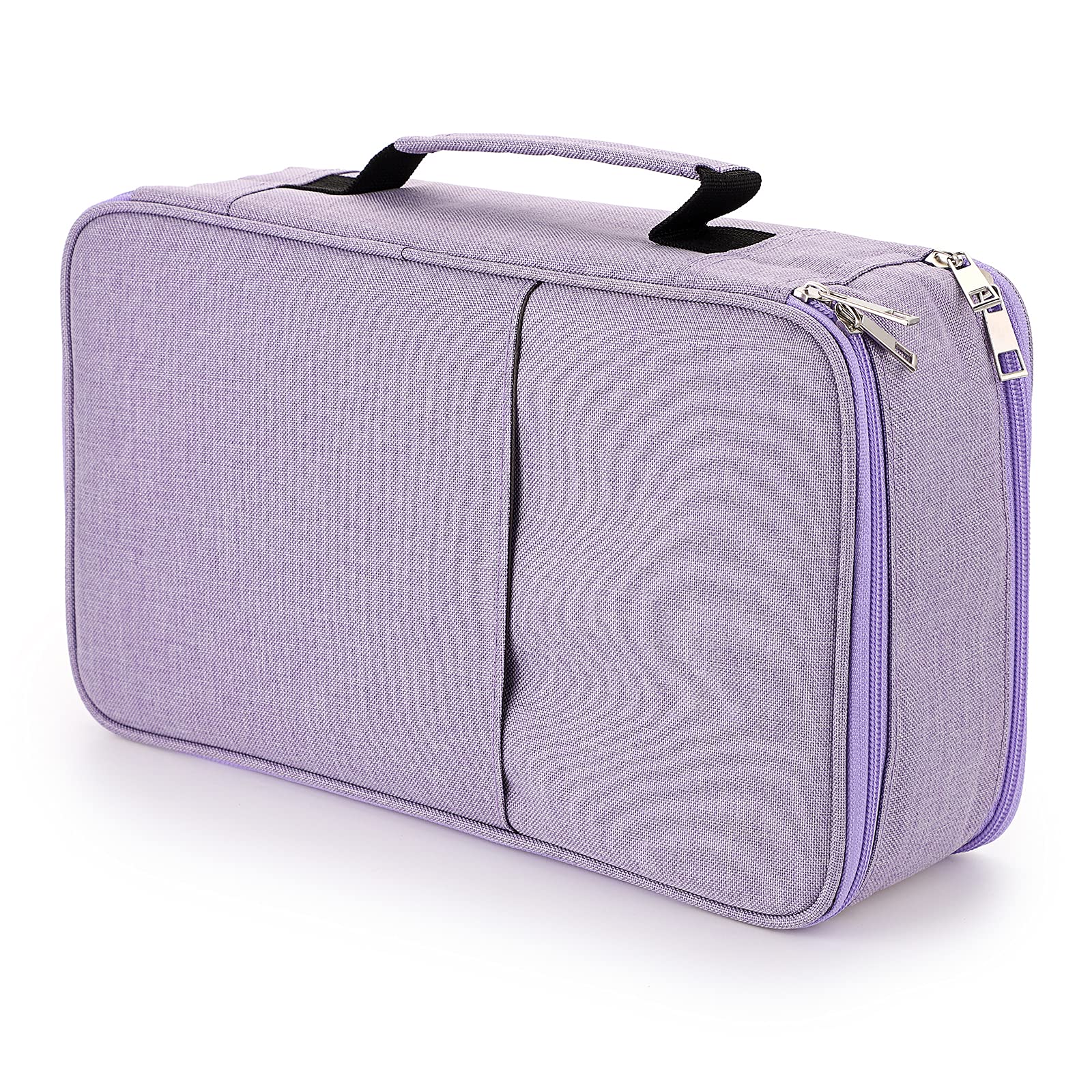 BTSKY Colored Pencil Case 360 Slots Pen Pencil Bag Organizer High Capacity Pens Holder with Double