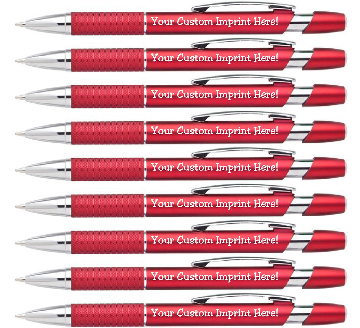 ExpressDesigns™ Personalized Ballpoint Pens Click action Custom Black writing ink - The Sleeker