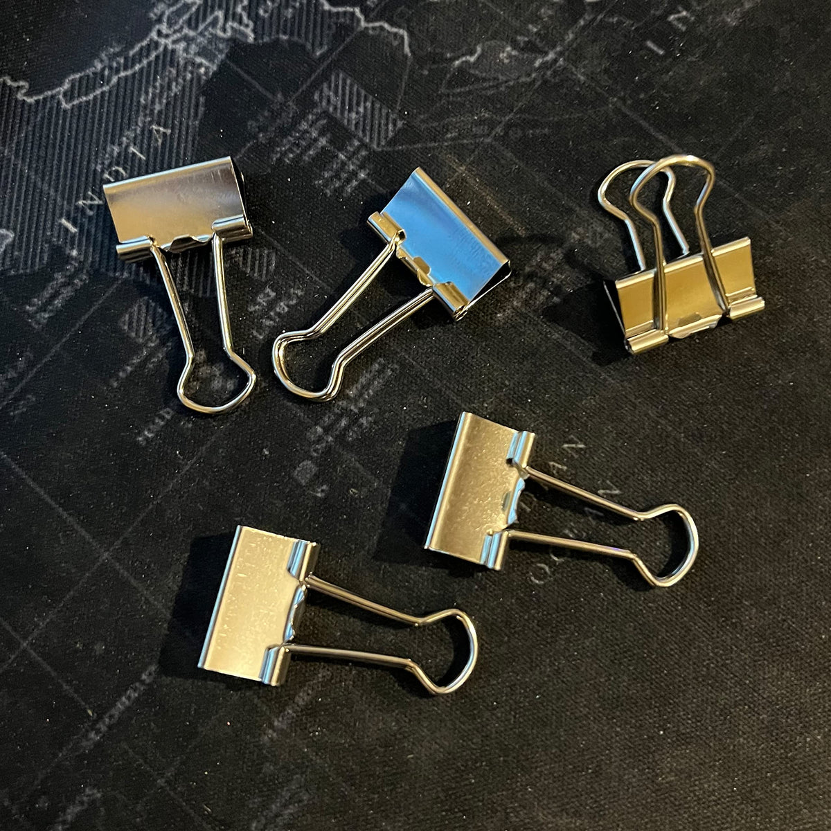 Nctinystore Binder Clips Small Metal Clamp 0.75 inch / 19 mm (Silver, 40 PCS)