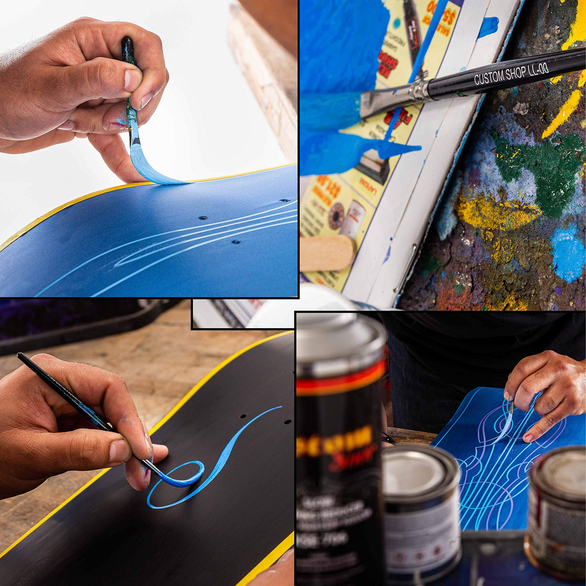 Custom Shop Pinstriping Brush Master Set, High Performance Striping Brushes