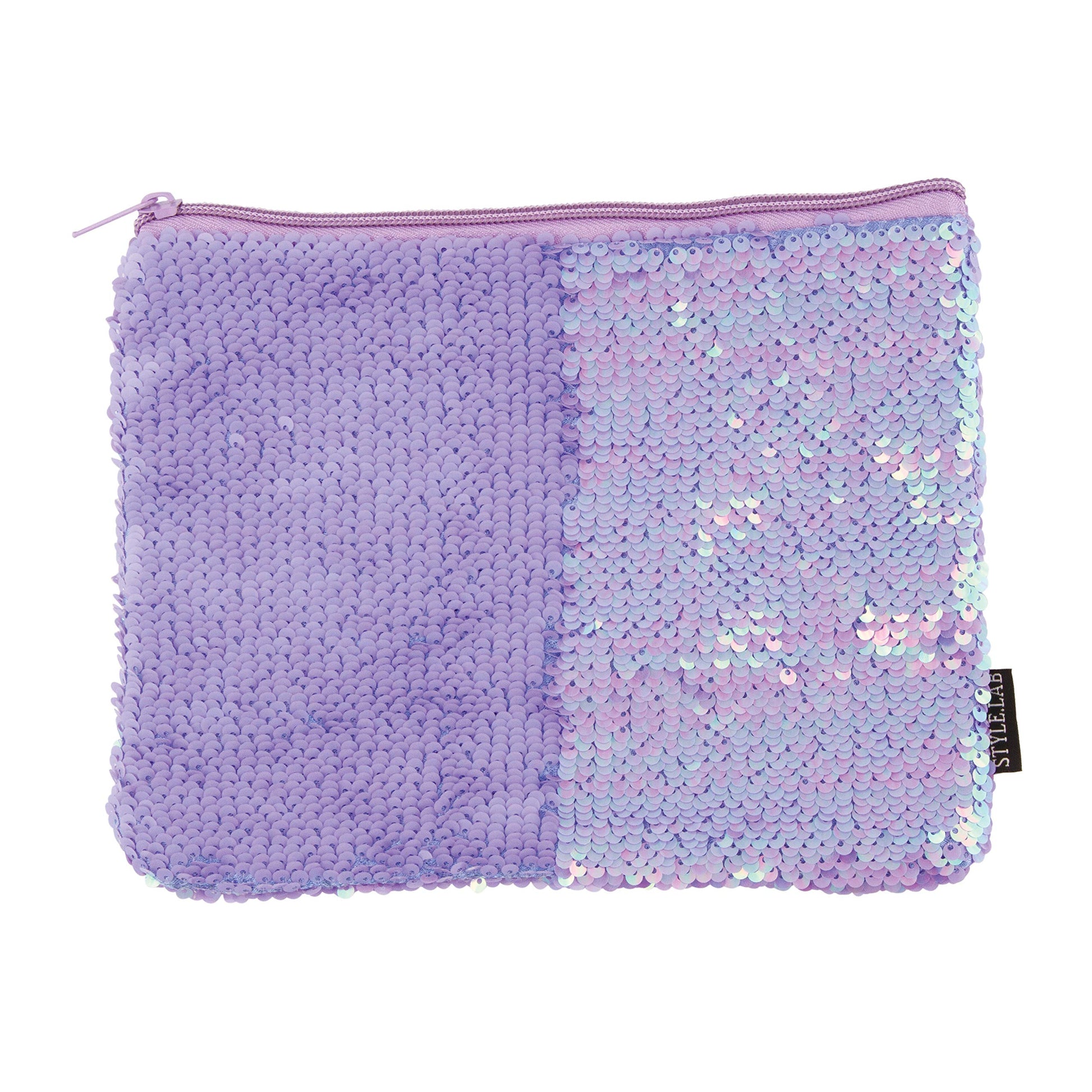 Style.Lab Fashion Angels Periwinkle Irid/Matte Magic Sequin Pouch (Model: 76984)