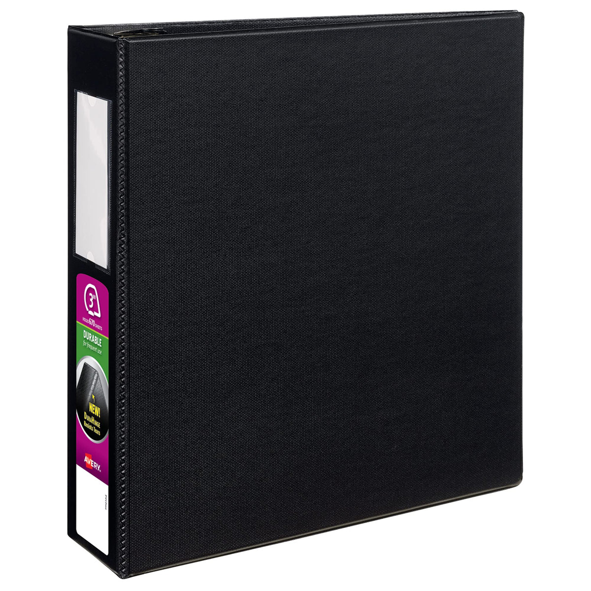 Avery® Durable 3 Ring Binder, 3" EZD® Rings, 1 Black Binder