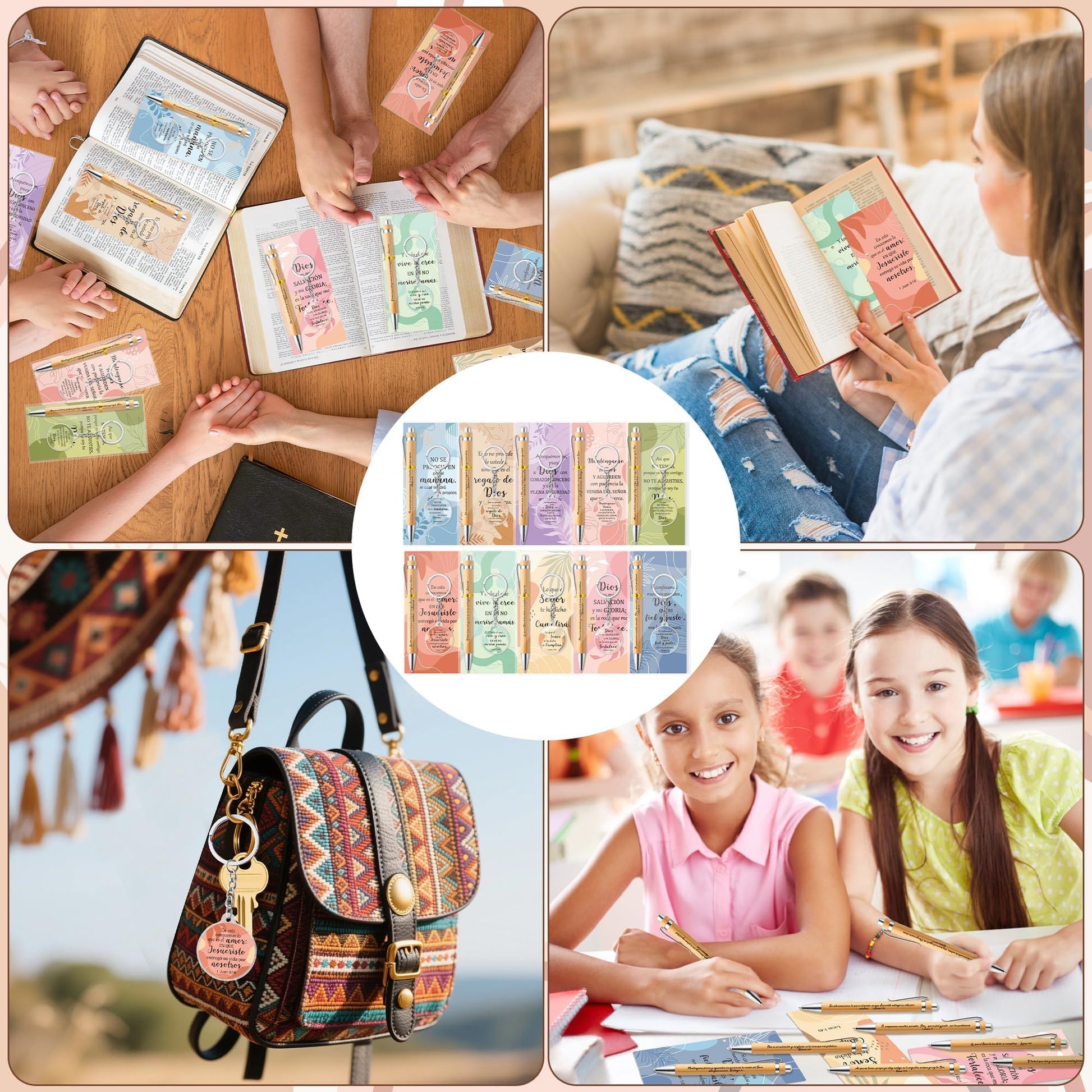 ANGOLIO 230 Spanish Christian Colorful Boho Religious Gifts Bulk Easter Gift Regalos Cristianos En