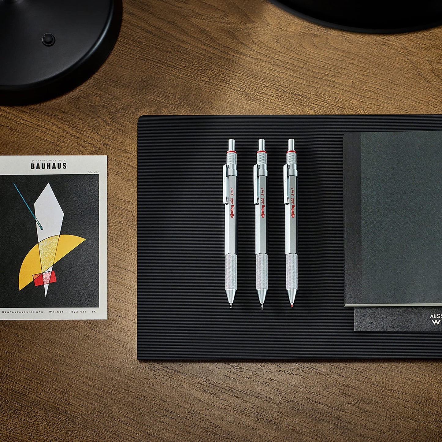 rOtring 600 3-in-1 Multicolor Pen and Mechanical Pencil, Switches Between 2 Ballpoint Pen Fine