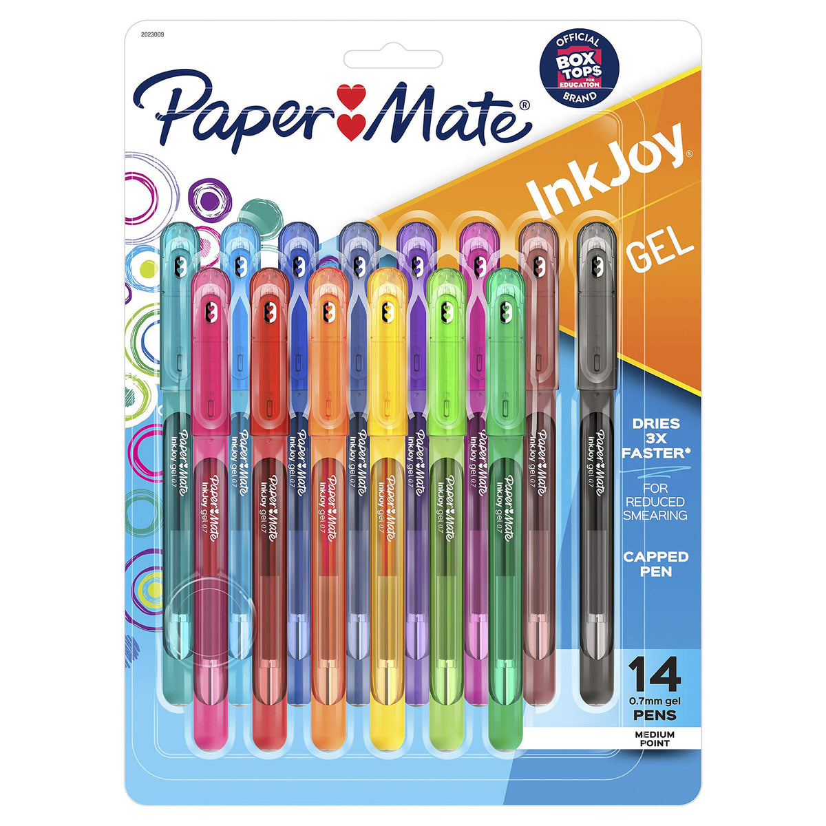 Paper Mate InkJoy Gel Pens, Medium Point (0.7mm), Assorted Colors, Capped, 14 Count - Journaling
