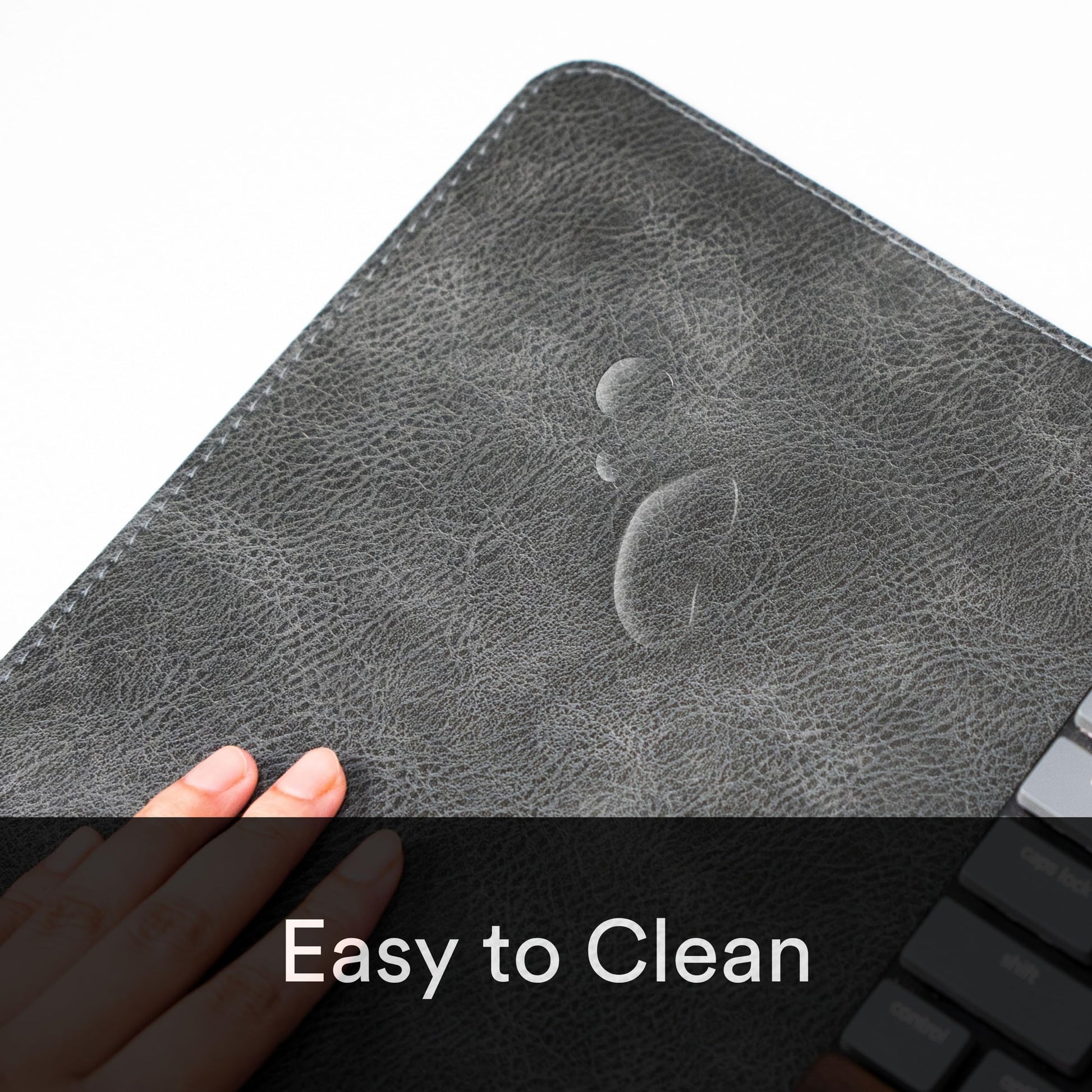 Wolvende Premium Distressed Faux Vegan Leather Desk Mat | Multifunctional Desk Pad for Home Office