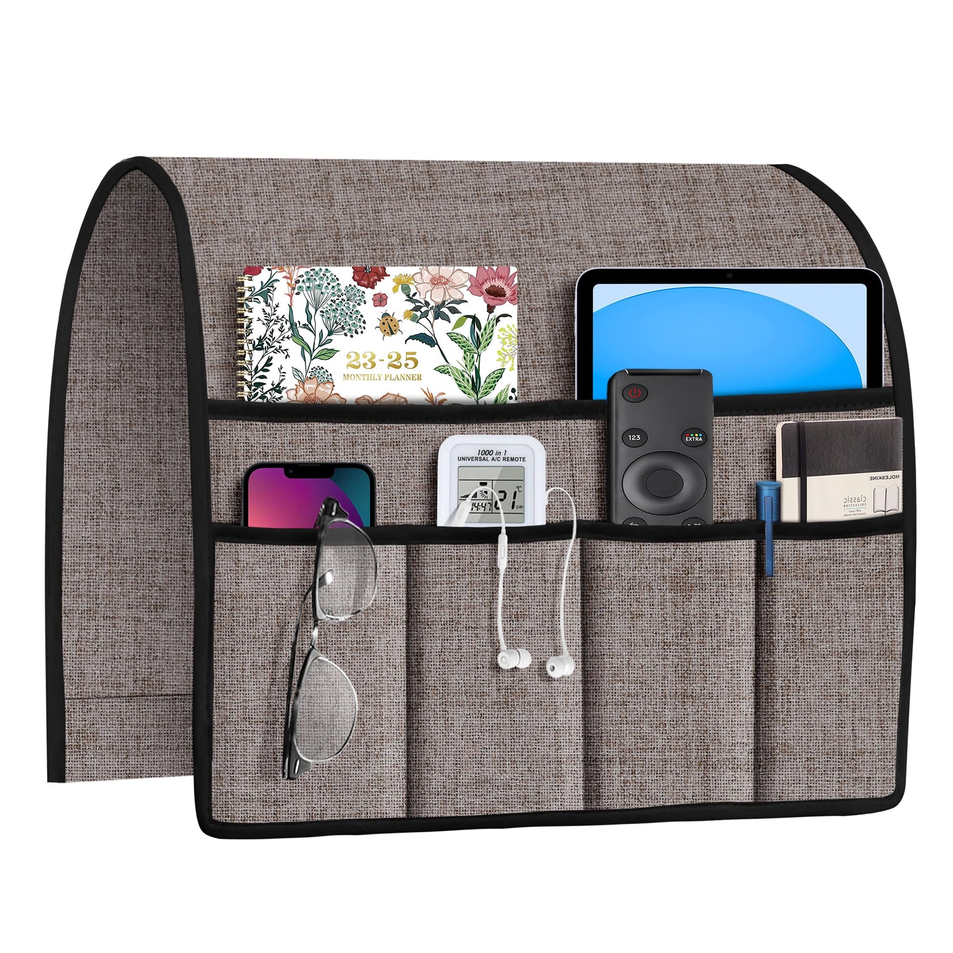 Joywell Remote Control Holder Armchair Caddy Armrest Organizer Apricot