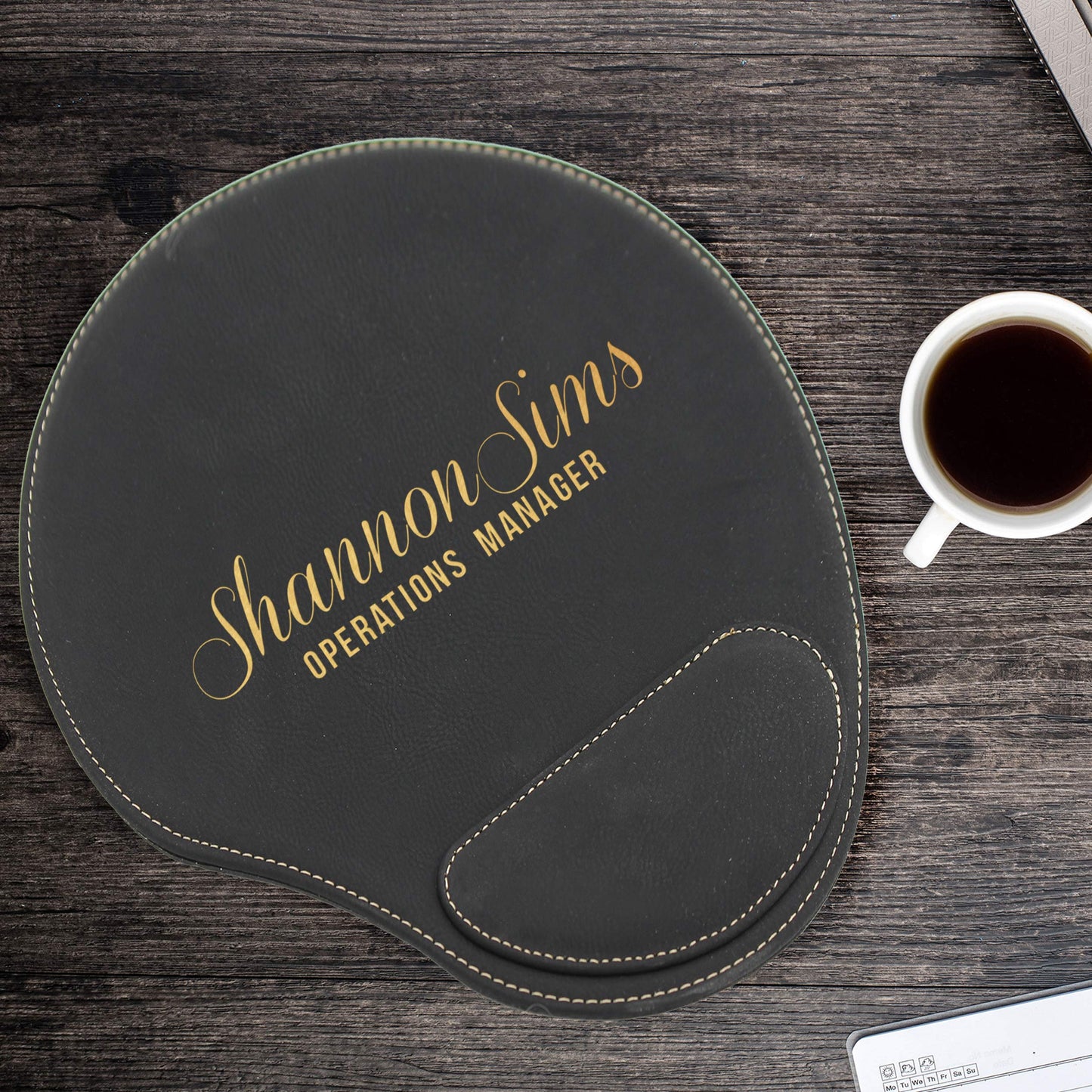 My Personal Memories Custom Engraved and Personalized Mouse Pad with Wrist Rest Desk Accessories