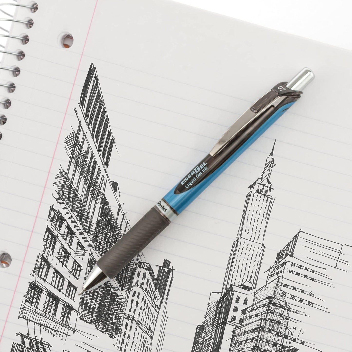 Pentel EnerGel RTX Retractable Premium Liquid Gel Pen, (0.7mm) Needle Tip, Ultra Smooth, Medium