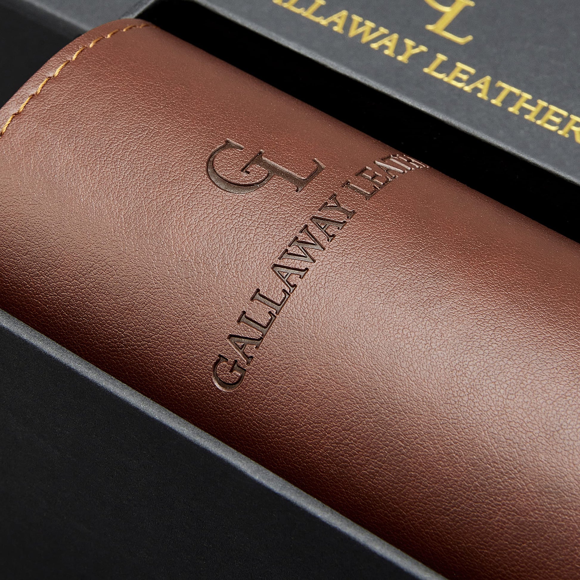 Gallaway Leather Desk Mat - Office Writing Desk Pad, Medium 24" x 14" Dark Brown, Gift Ready