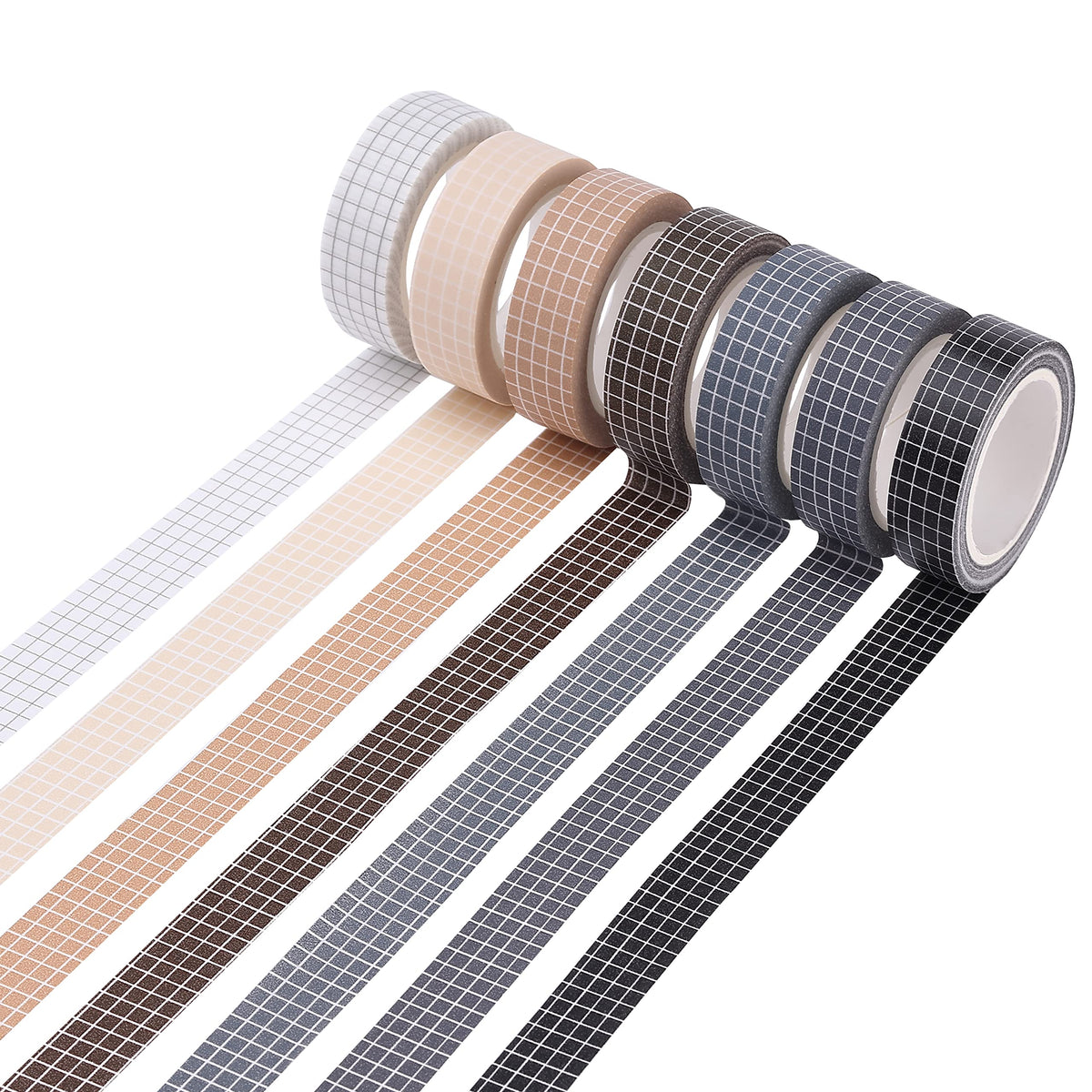 Mr. Pen- Washi Tape Set, 0.6", 7 Rolls, 9 Yards/Roll