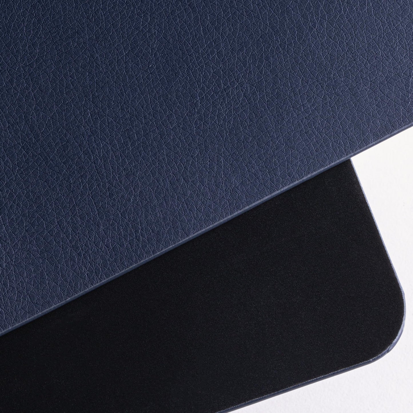 Nekmit Leather Desk Blotter Pad 36 x 20 Inches, Flat, Non-Slip, Waterproof, Blue