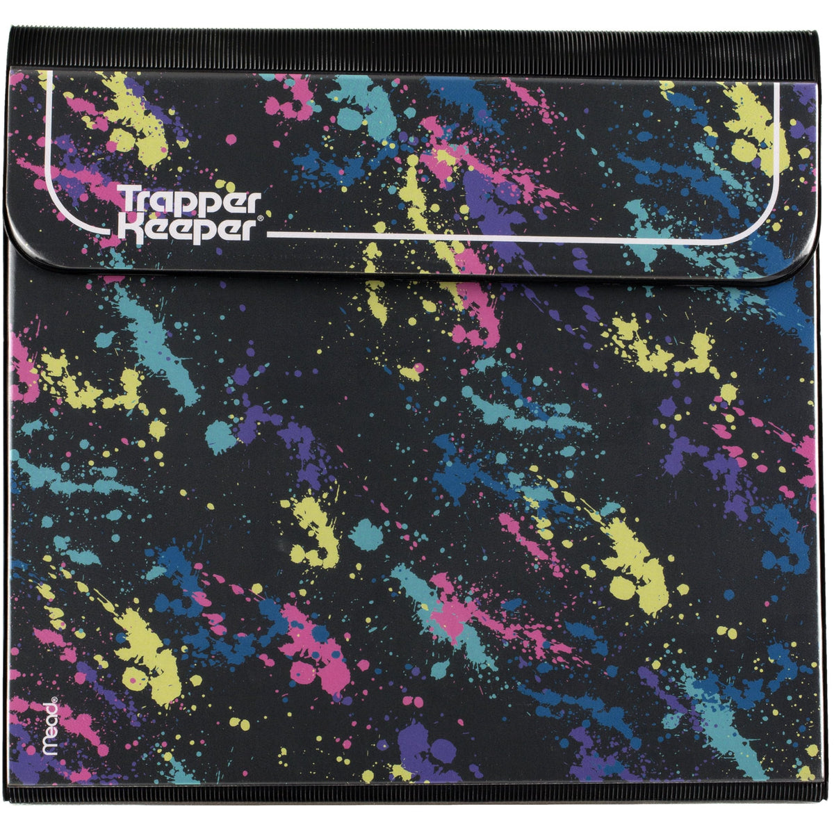 Mead Trapper Keeper Binder, Retro Design, 1 Inch Binder with Folders and Pockets, Holds 8-1/2" x
