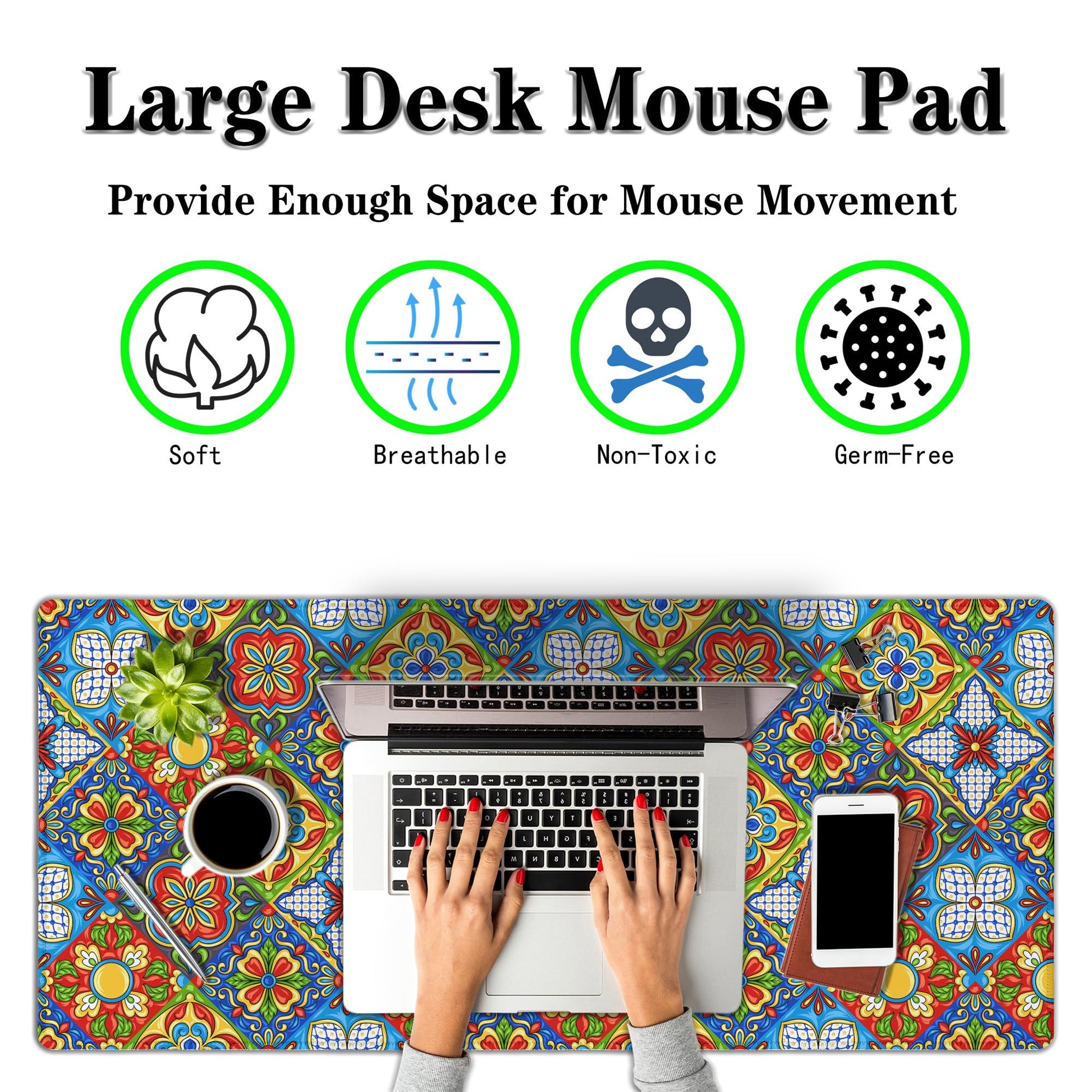 Samgula Extra Large Mouse Pads Gold Pad for Mouse Gaming Mousepad Computer Mat Large Mouse Mat