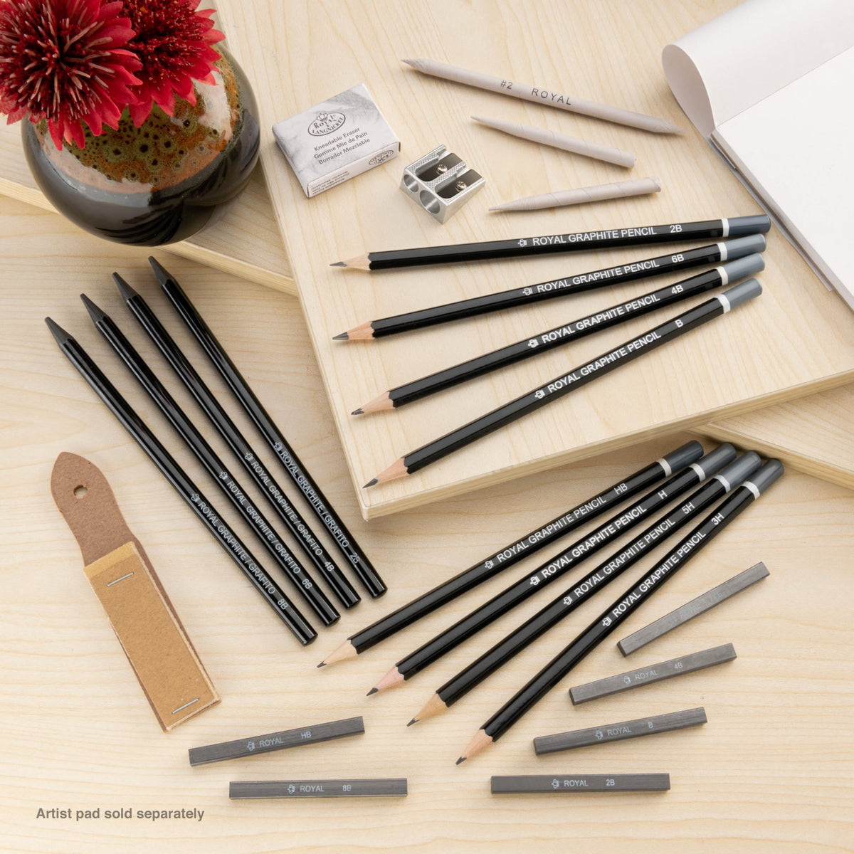 Royal & Langnickel Essentials(TM) Sketching Art Set W/Tin Blue, 1 count (pack of 1)