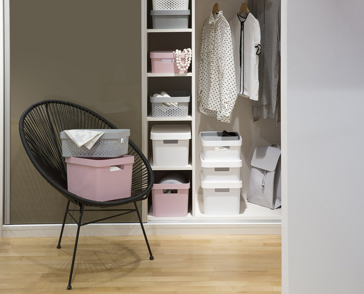 CURVER 04752-n23-00 Infinity White Plastic Storage Box with Lid 27 x 36.3 x 13.8 cm 11 litres