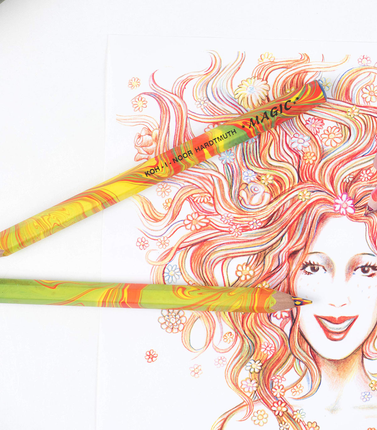 Koh-I-Noor Magic FX Pencils, 5-Pack - Original, Tropical, Neon, America and Fire (FA3405.5BC)