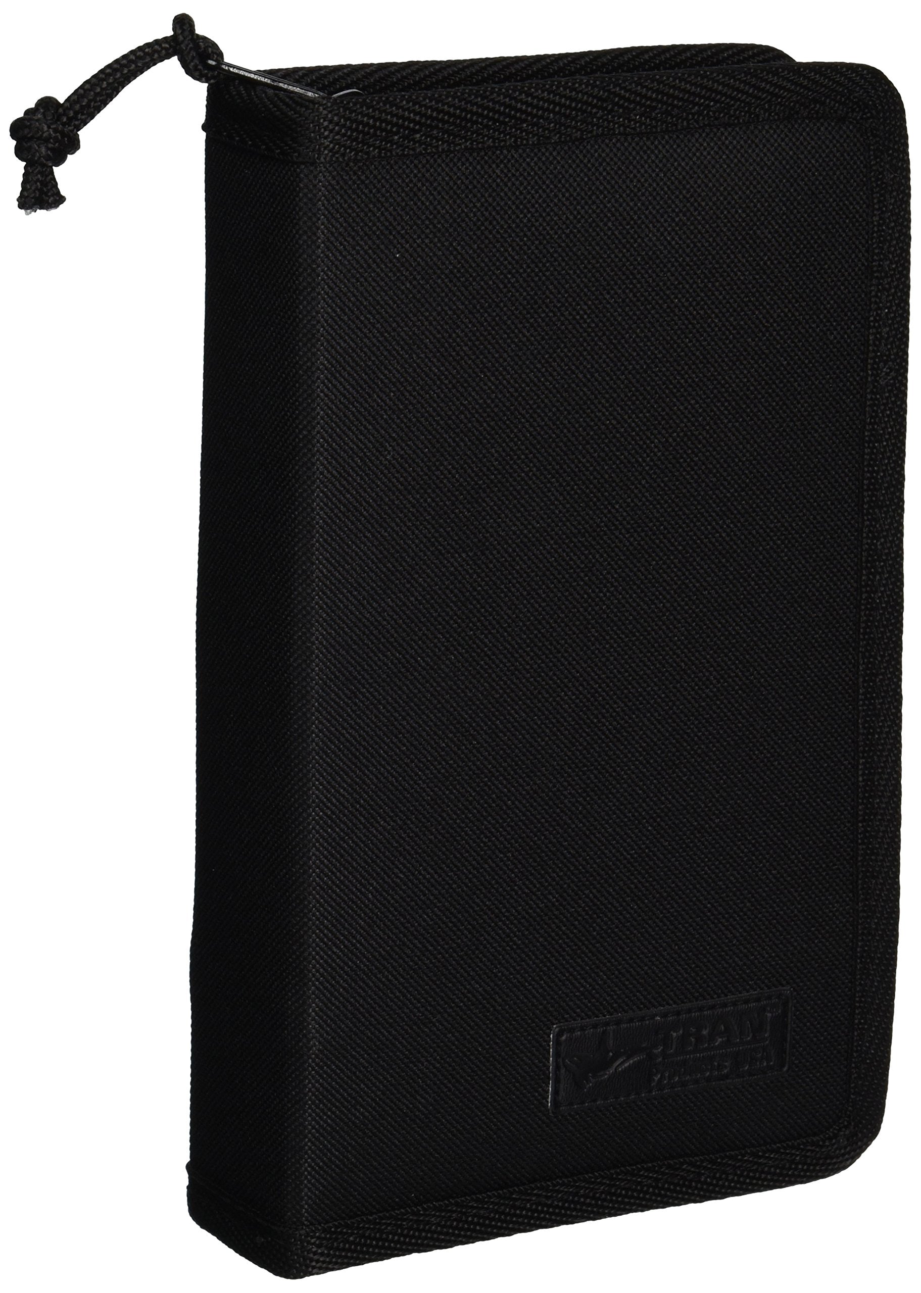 Tran Deluxe Pencil Case, Holds 24 Markers, Black