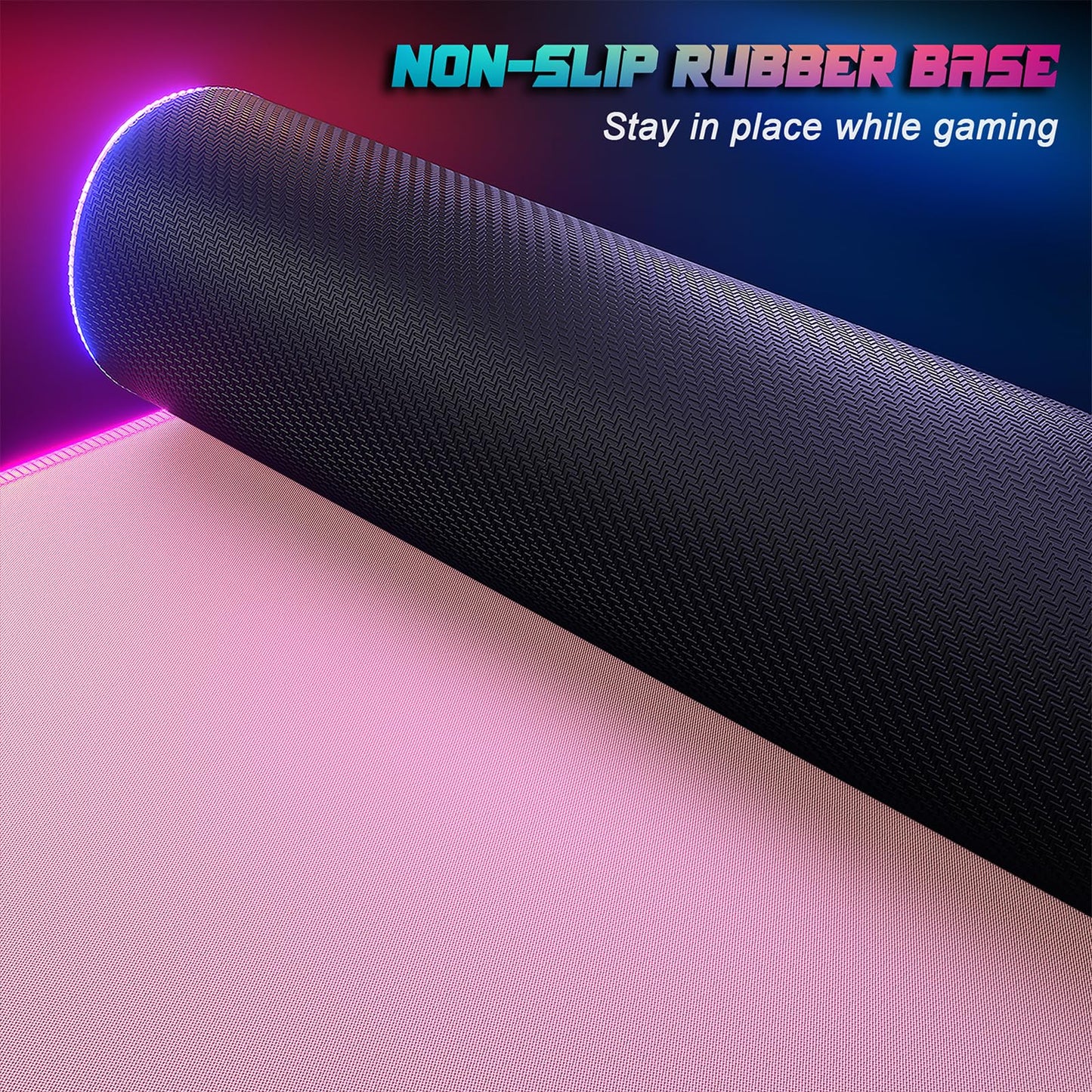 ITNRSIIET RGB Gaming Mouse Pad, Full Desk XL Extended Large Gaming Mousepad, 12 Lighting Modes 30%