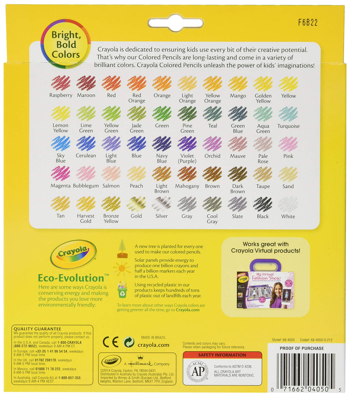 Crayola 50ct Long Colored Pencils (68-4050) Pack of 2