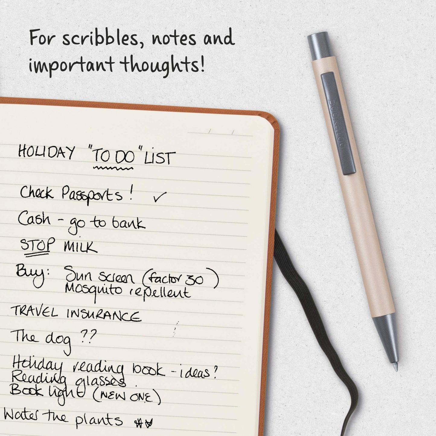 IF Bookaroo Pen, soft touch, colour coated pen with black ink - GOLD