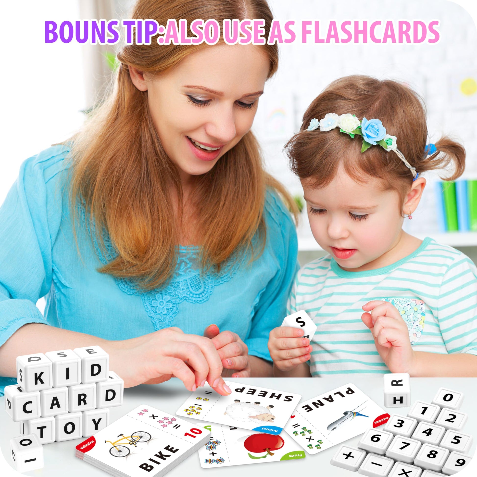Yolscue Montessori Matching Letter Games,Educational Toys for 3-8 Year Olds Boys Girls,Alphabet