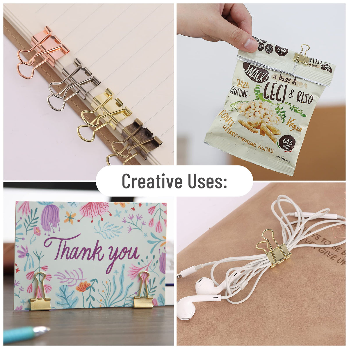 Mr. Pen- Small Binder Clips, 50 pcs, 0.75", Small Size