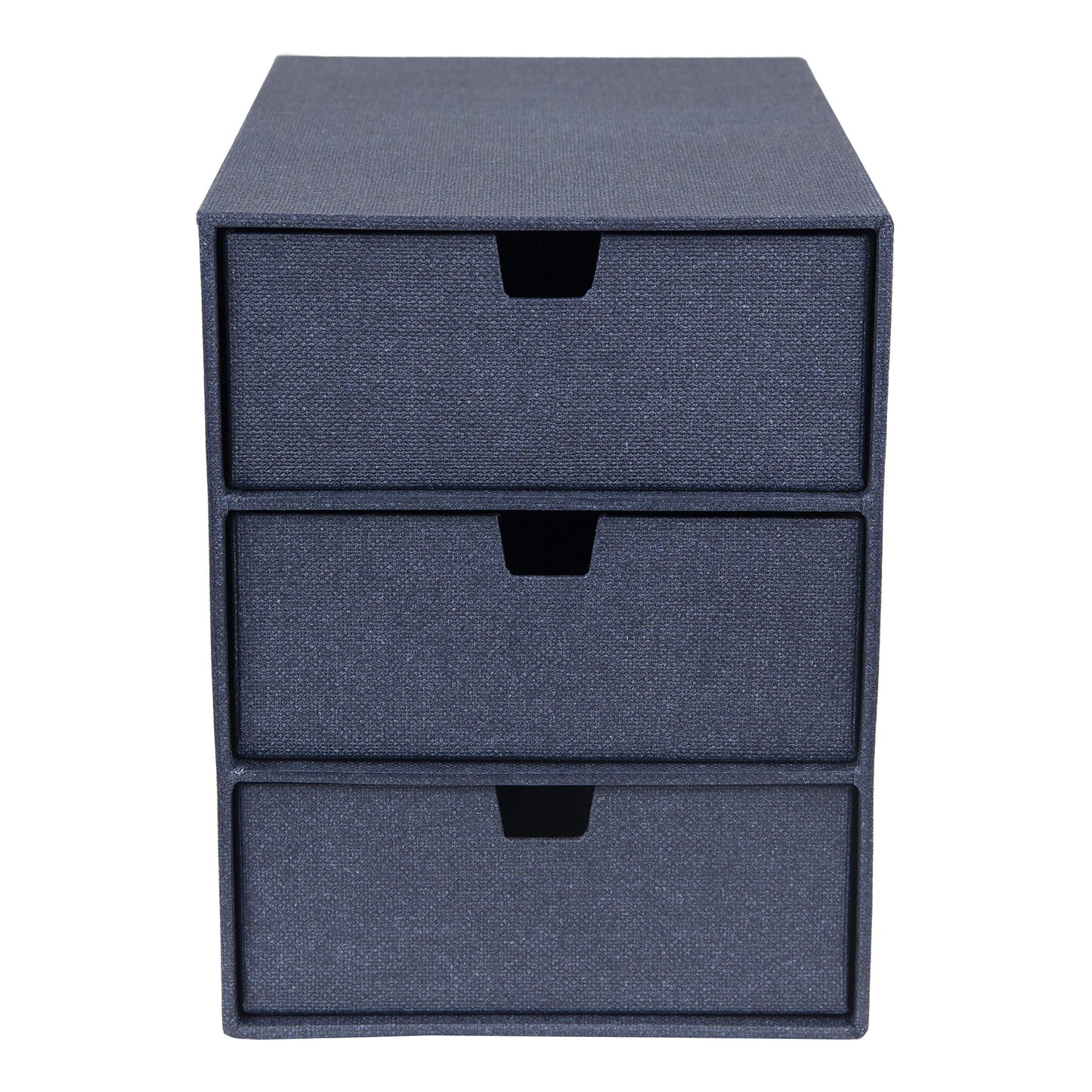Bigso Box of Sweden Ingrid 3-Drawer Fiberboard Desk Organizer for Office Supplies and Accessories