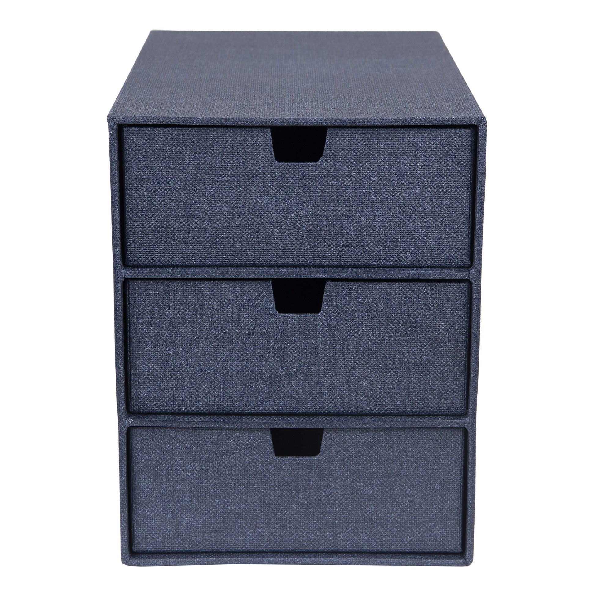 Bigso Box of Sweden Ingrid 3-Drawer Fiberboard Desk Organizer for Office Supplies and Accessories
