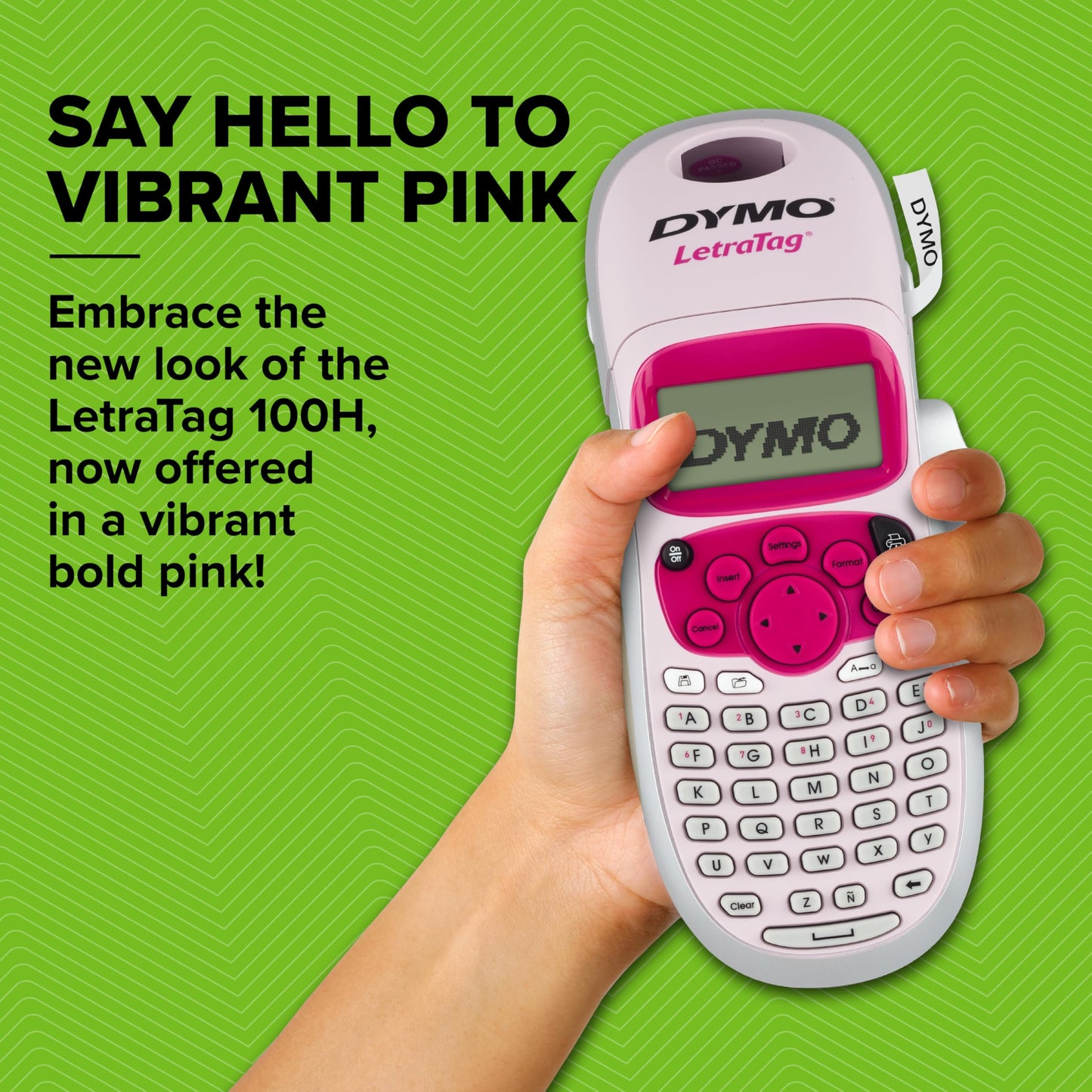 DYMO LetraTag LT-100H Handheld Aesthetic Label Maker, ABC Keyboard Label Printer with Easy-to-Use