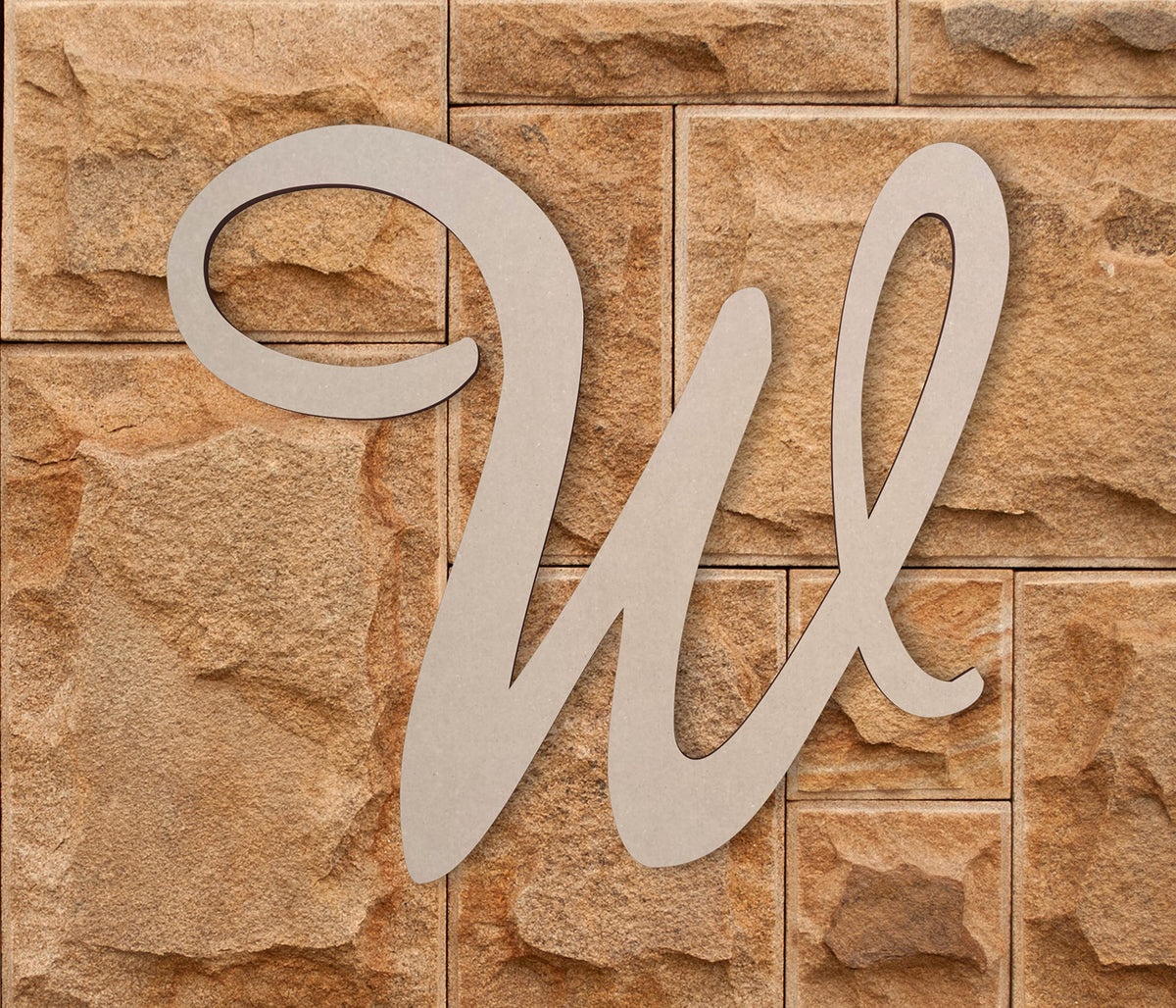 Jess and Jessica Wooden Letter B, 10" Long x 1/4" Thick – Large Wooden Letters for Wall Decor