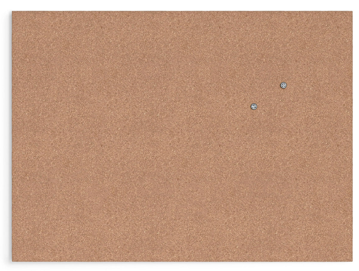 U Brands Bulletin Board Office Wall Decor, Frameless Cork Board, 24 x 18