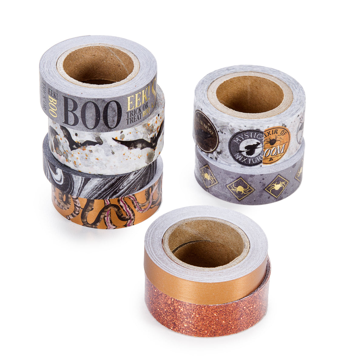 Martha Stewart Bats Washi Tape, Green Black