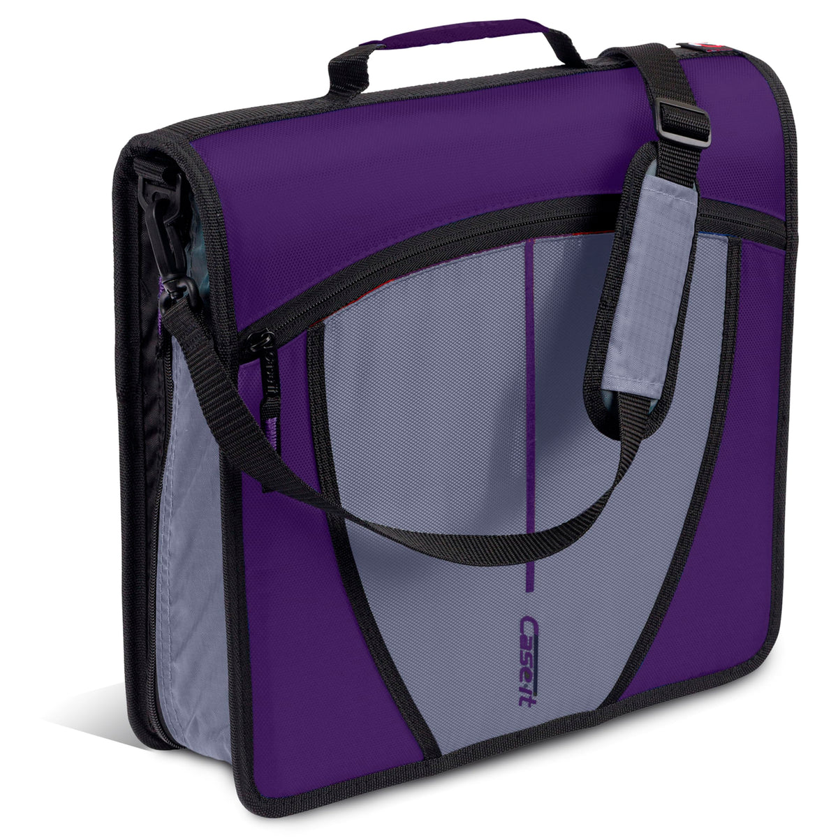Case-it Zipper Binder | 3-Inch O-Rings | 600-Sheet | D-146 Purple Eclipse