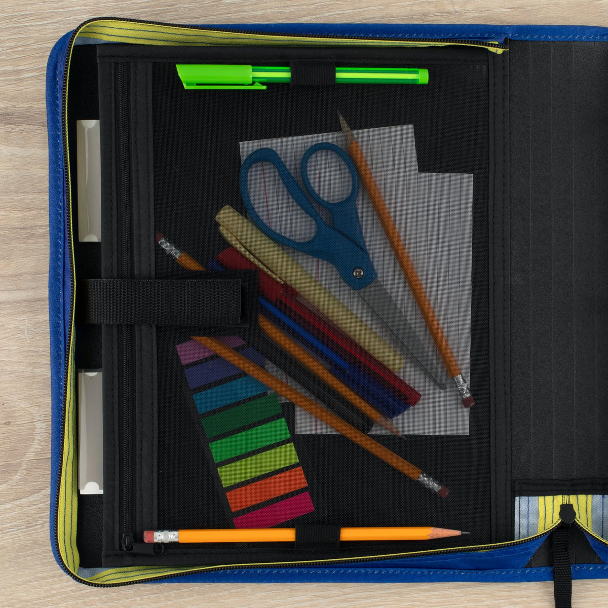 Five Star Zipper Binder 1.5 Inch O-Rings Case Organiser with 3-Pocket Expanding File, 500 Sheet