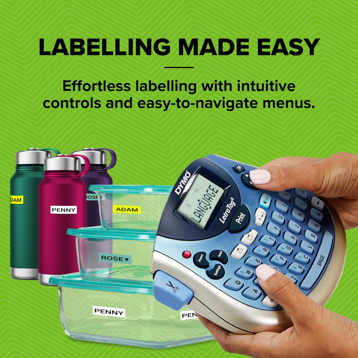 Dymo LetraTag LT-100T Label Maker | Portable Label Printer with QWERTY Keyboard | Silver | Ideal