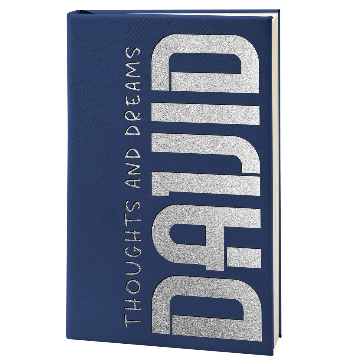 Personalized Leather Journal, Royal Blue, Lined Pages - Notebook for Women, Men, Traveler