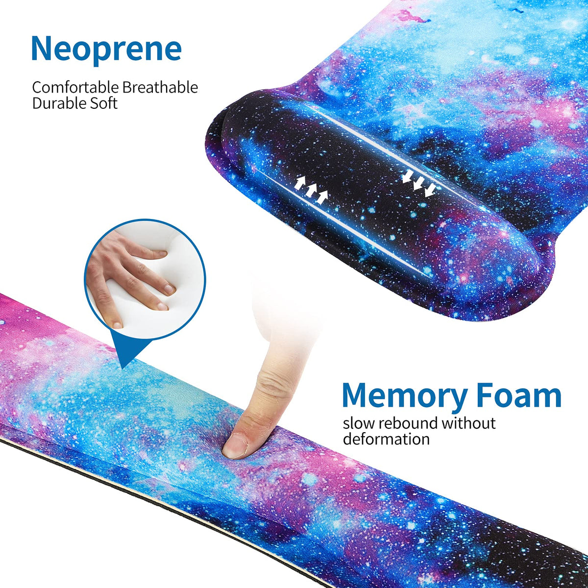RICHEN Keyboard Wrist Rest Pad and Mouse Wrist Rest Support Mouse Pad Set,Durable & Comfortable &