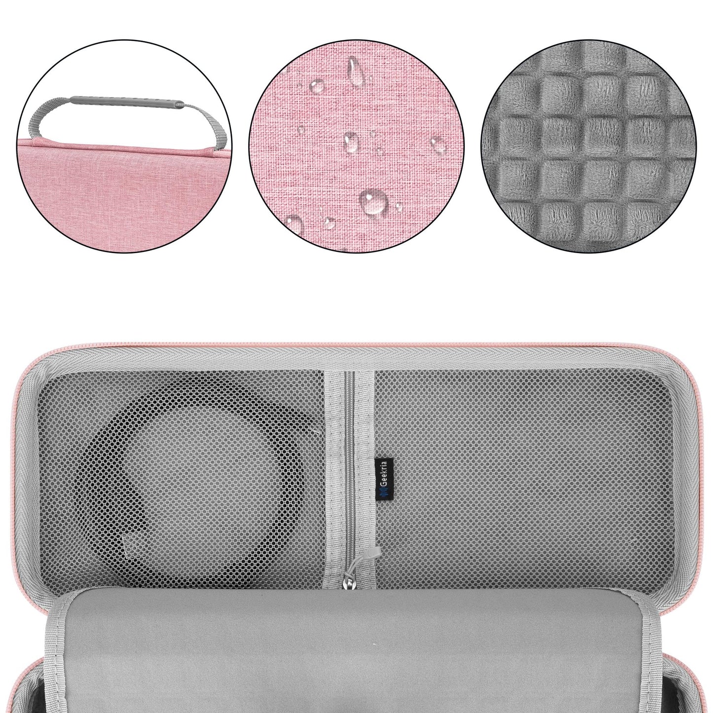 GEEKRIA 60% Compact Keyboard Case, Hard Shell Travel Bag for 61 Keys Computer Mechanical Keyboard