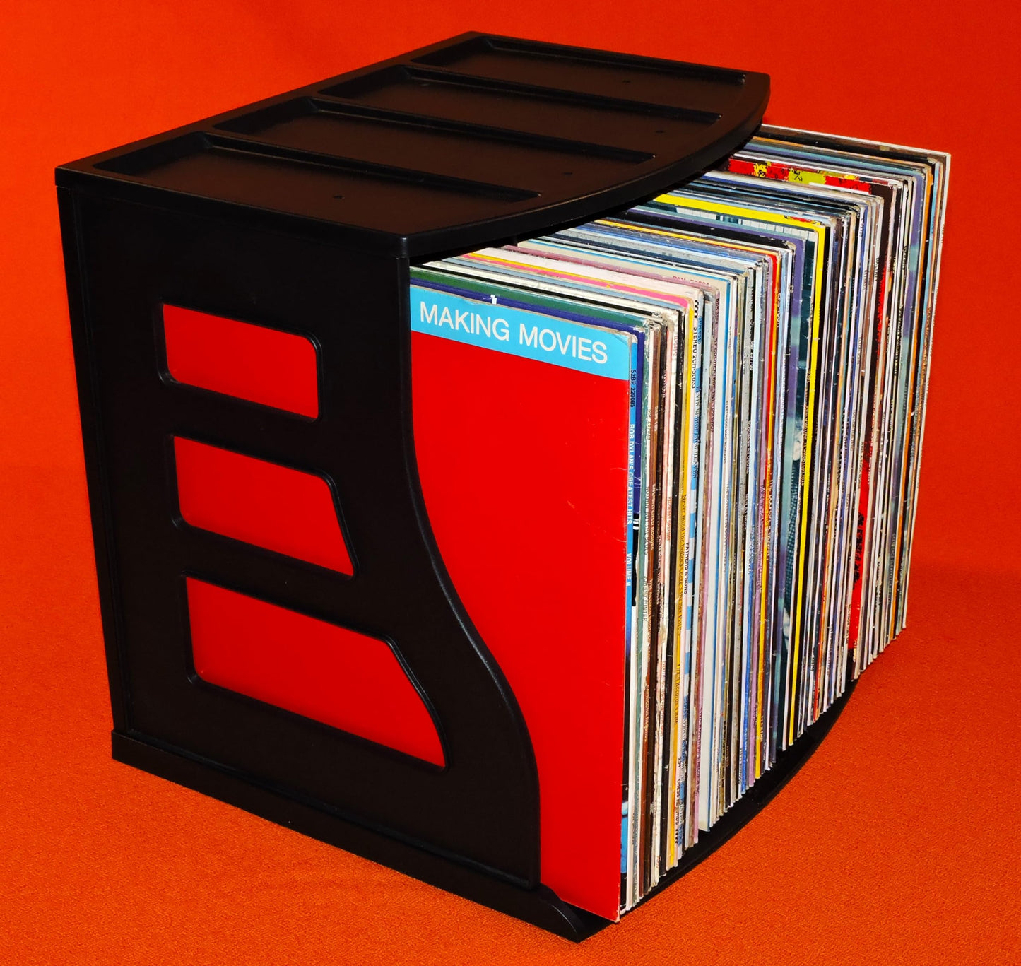 Binder Way - Vinyl Record Storage Holder, LP Box, Scrapbook 12x12 Paper Rack, Desktop Organizer
