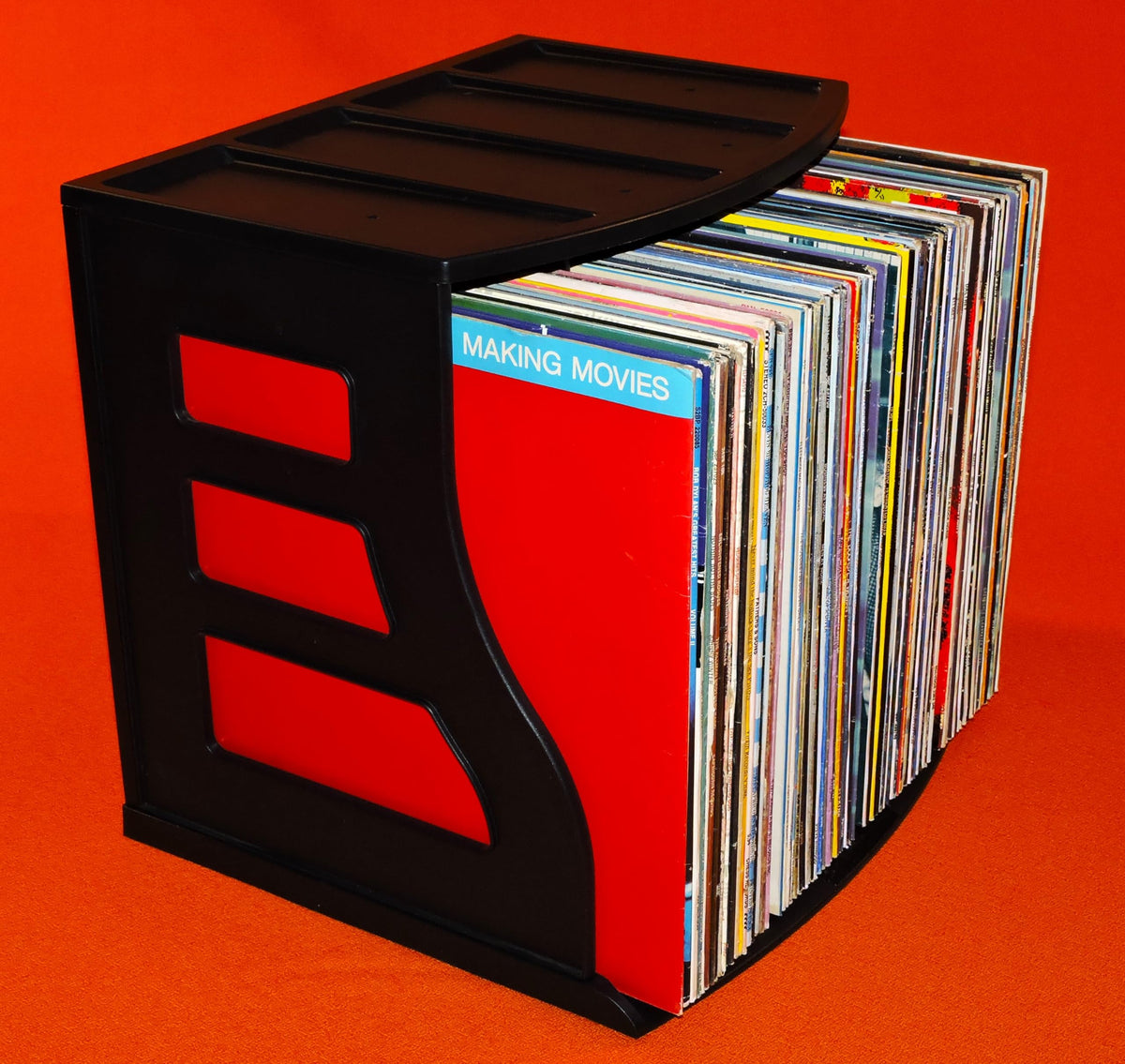Binder Way - Vinyl Record Storage Holder, LP Box, Scrapbook 12x12 Paper Rack, Desktop Organizer