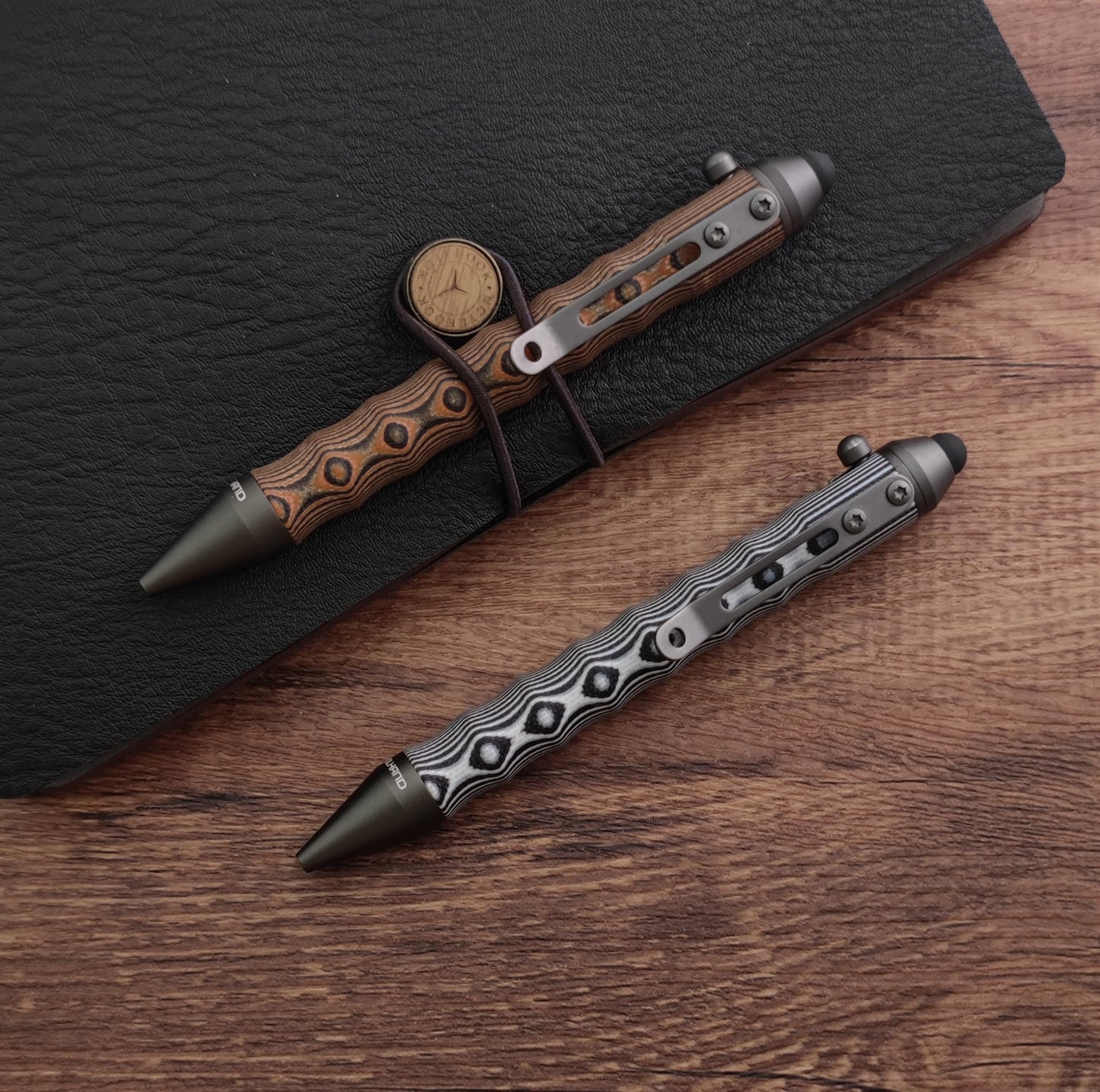 Cool Hand 4.5'' G10 EDC Ballpoint Ink Refillable Bolt Action Tactical Pens
