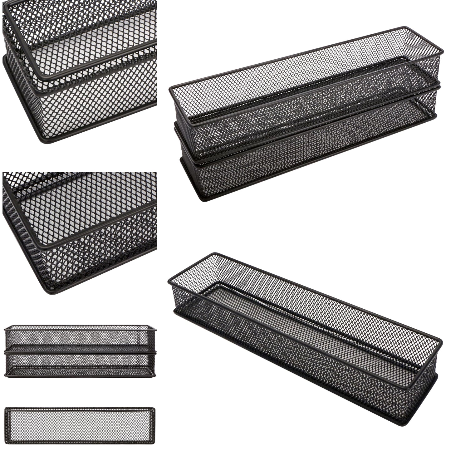 Annova Mesh Stackable Drawer Cabinet and Shelf Organizer Bins Storage Basket School Office Supply