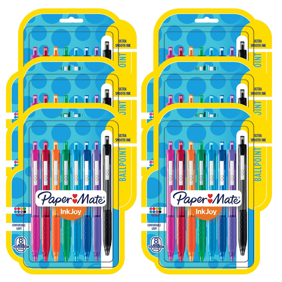 Paper Mate InkJoy 300RT Retractable Ballpoint Pens, Medium Point (1.0mm), Assorted, 48 Count, 6