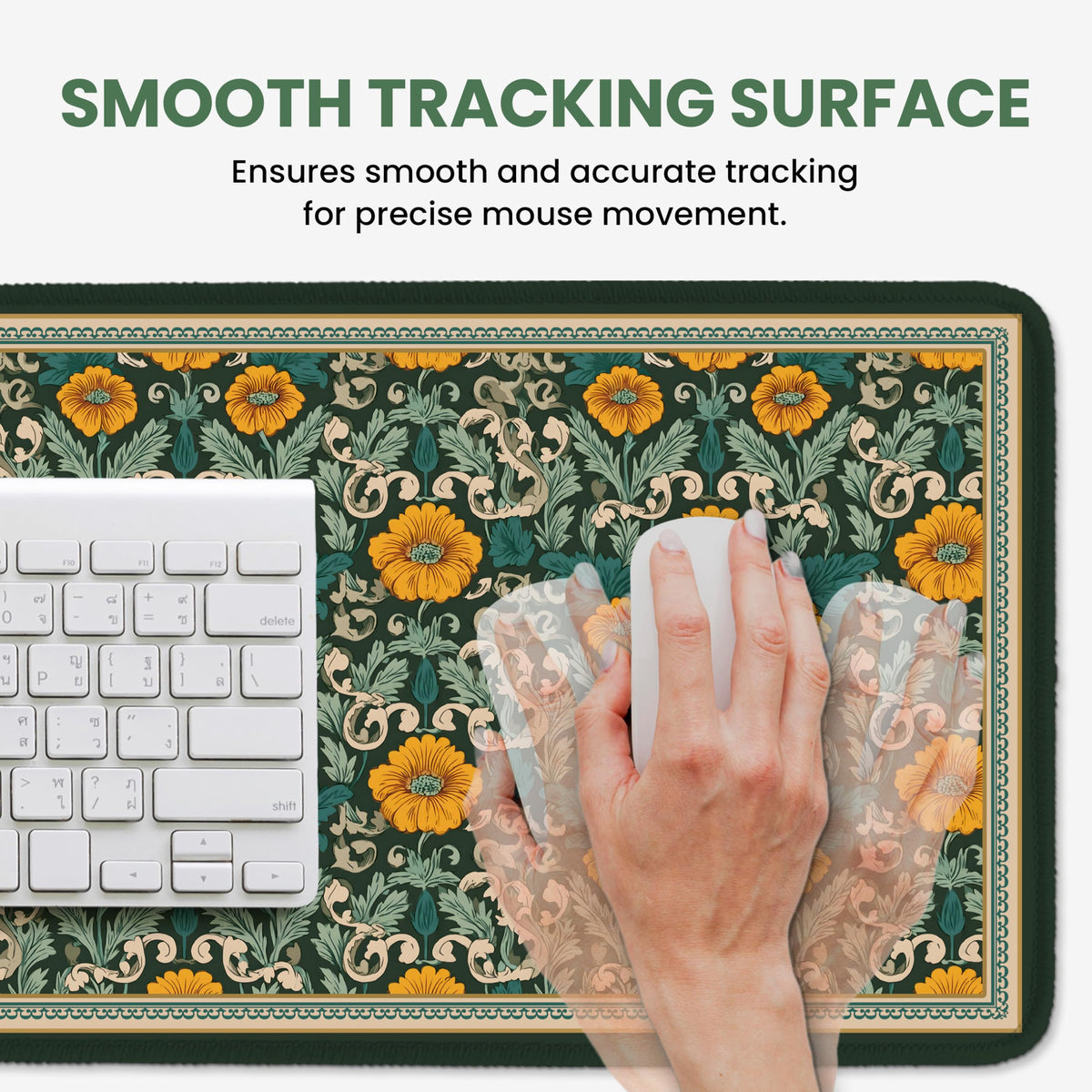 ZapDesk Large Desk Mat, Extended Mouse Pad for Desktop, 31.5" x 11.8"