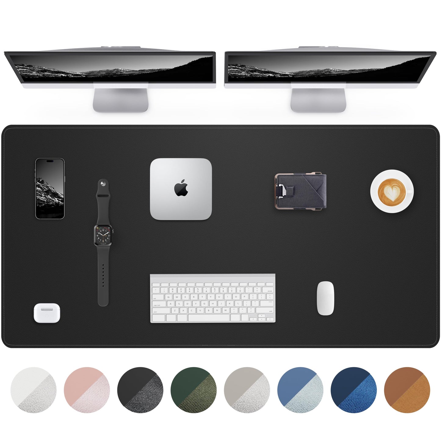 AFIING Extra Large Desk Mat - 63"x 17" Non-Slip Office Desk Pad, Oversized Mouse Pad for Home &