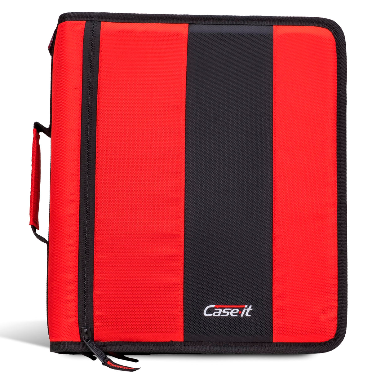 Case-it Zipper Binder | 2-Inch O-Rings | 350-Sheet | D-251 Fire Engine Red