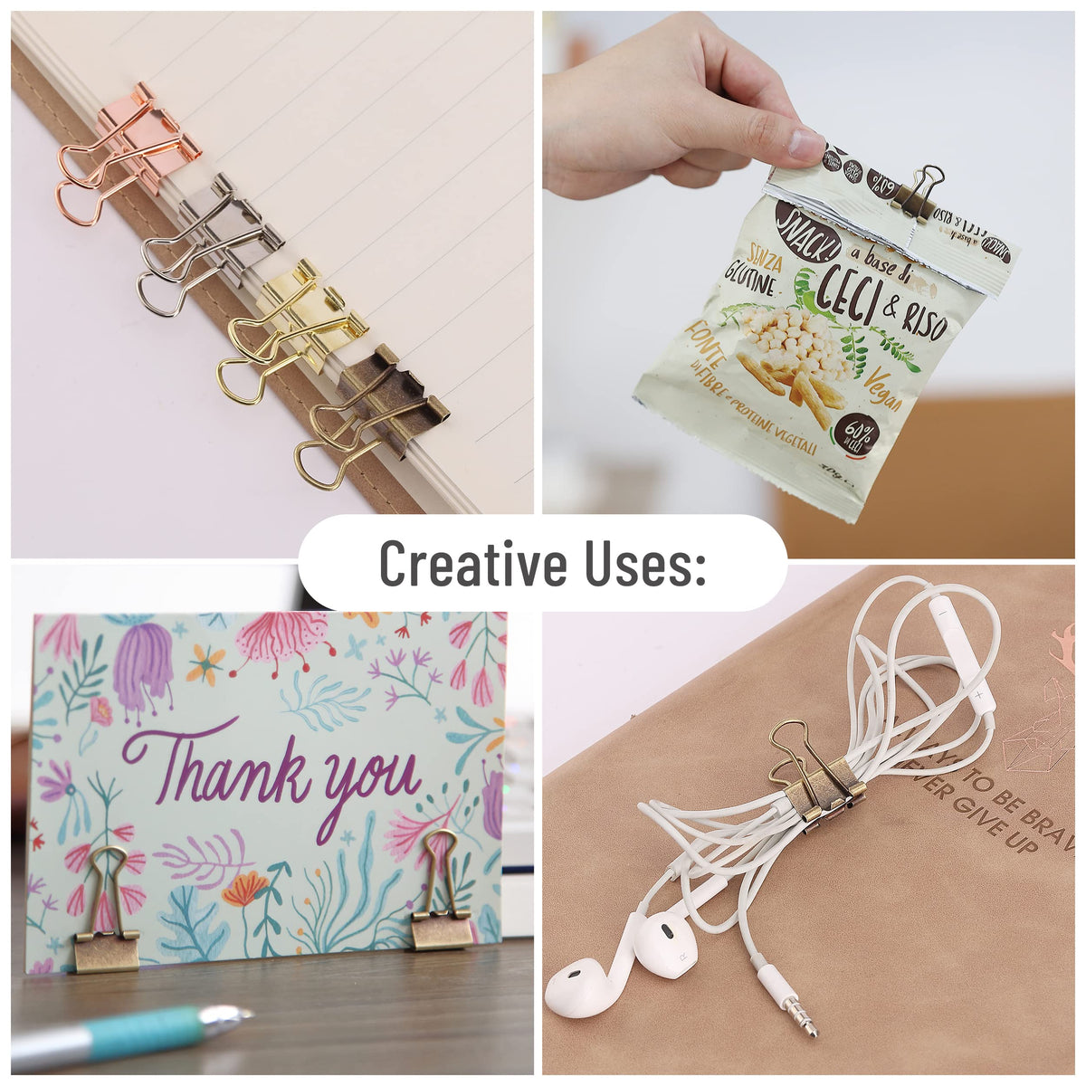Mr. Pen- Small Binder Clips, 50 pcs, 0.75", Small Size